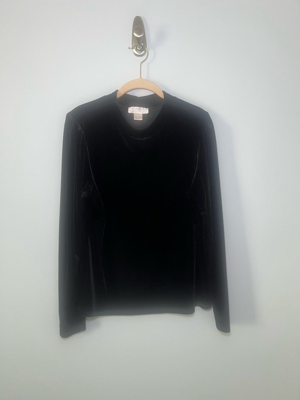 Rachel Parcell Velvet Crewneck Top